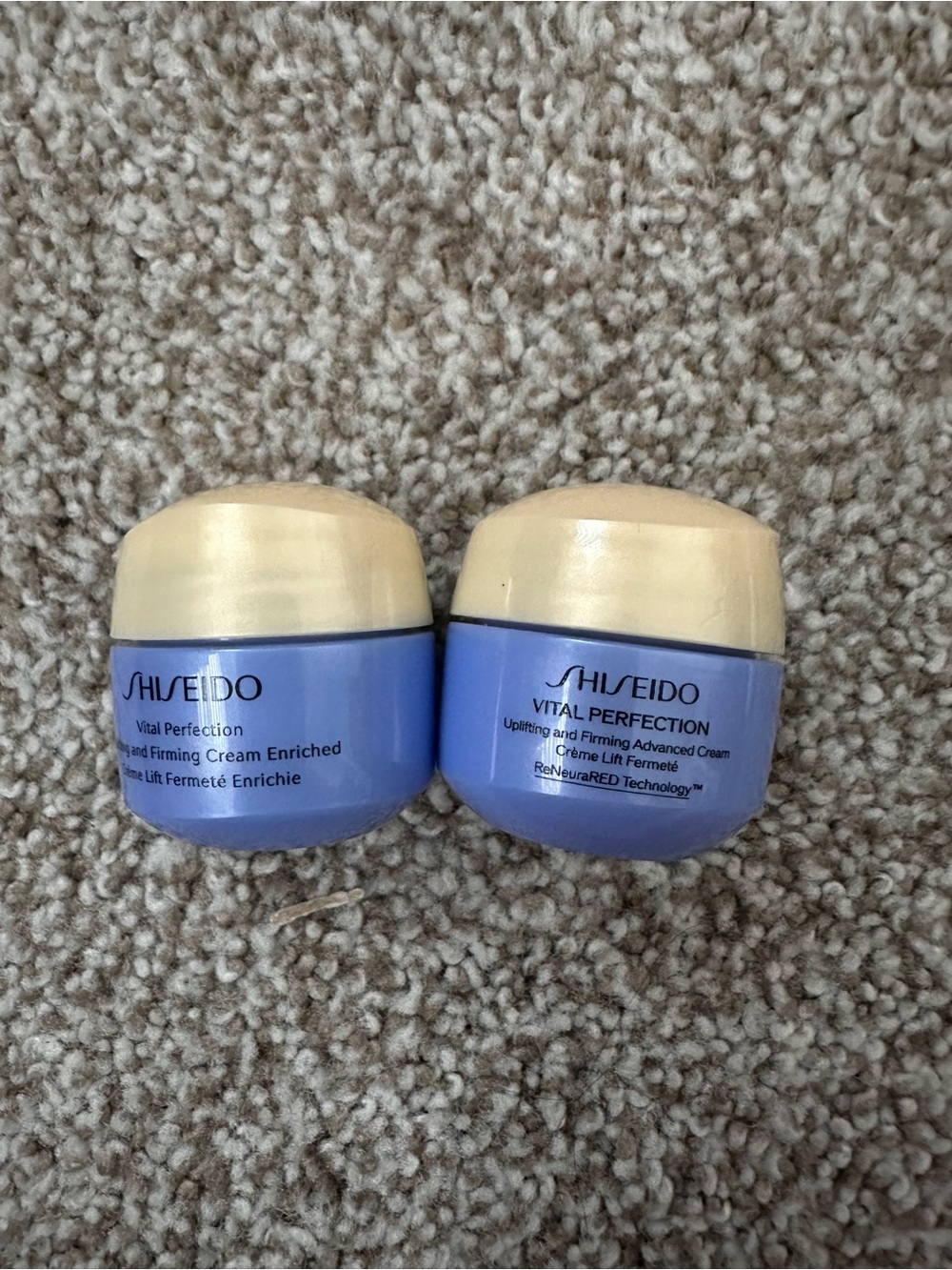 Shiseido Vital Perfection Moisturizer Pair - Light Blue Jars